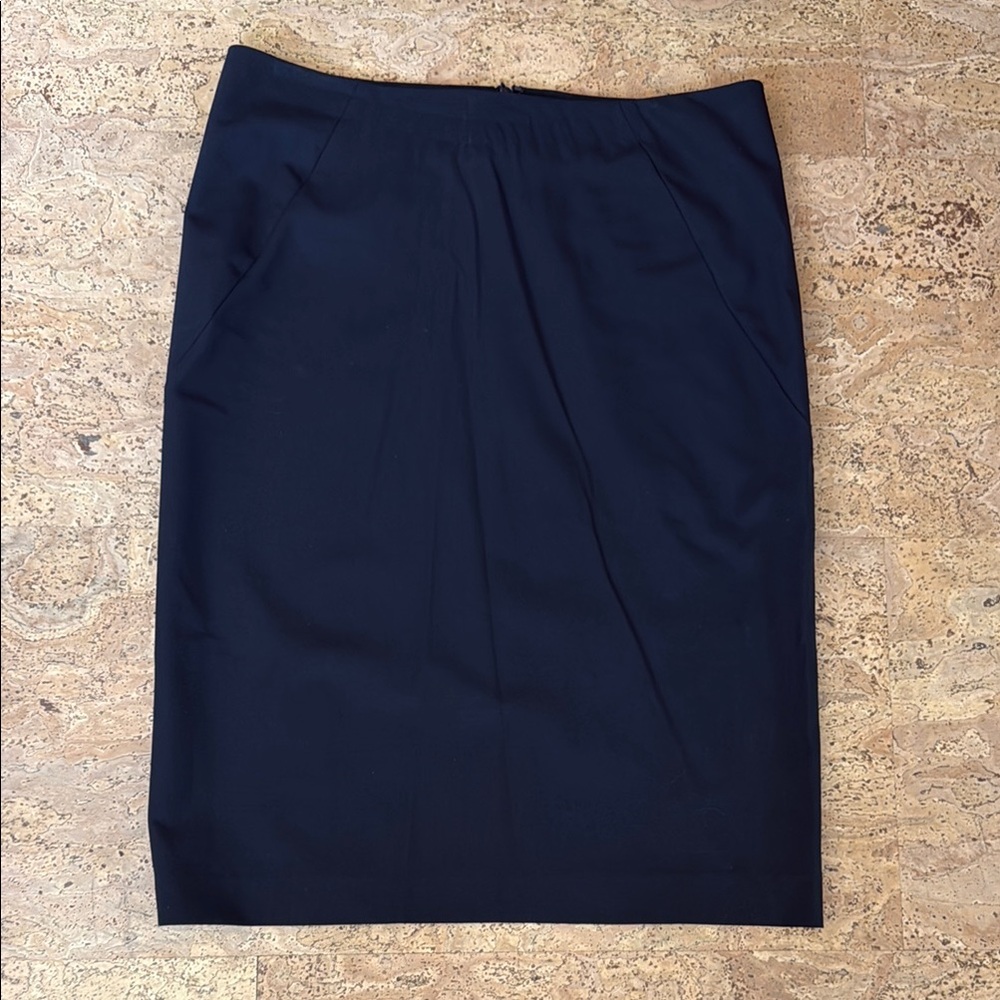 Theory Black Knee-Length Pencil Skirt for Work